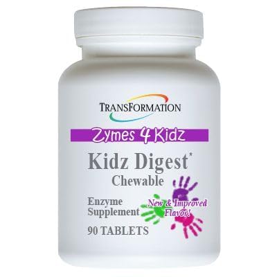 Kidz Digest Chewable, 90 Tablets - #1 Practitioner Recommended - Promote Healthy and Complete Digestion and Elimination, for Kids by Transformation Enzymes