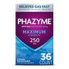 Phazyme Maximum Strength Gas and Bloating Relief | 250 mg Simethicone | 36 Fast GELS | Pack of 4