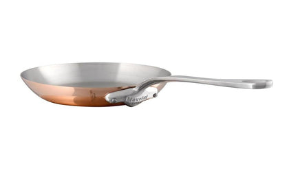 Mauviel M'Heritage 150 S 1.5mm Polished Copper & Stainless Steel Frying Pan With Cast Stainless Steel Handle, 10.2-in, Made In France