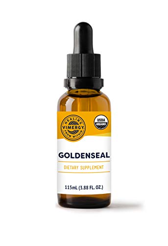 Vimergy USDA Organic Goldenseal Extract, 57 Servings - Alcohol-Free, Gluten-Free, Non-GMO, Kosher, Corn-Free, Soy-Free, Vegan & Paleo Tincture (115 ml)