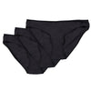 Dr. Mercola Women's Black SITO Bikini 3-Pack, Size X-Large, GOTS Certified Organic Cotton