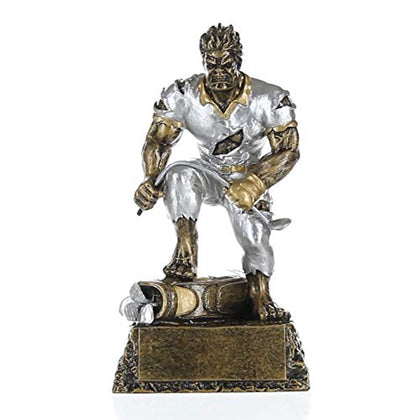 Decade Awards Frustrated Monster Golfer Trophy - 6.5 Inch Tall | Golfing Beast Award | Monstrous Golf Trophy - Engraved Plate on Request