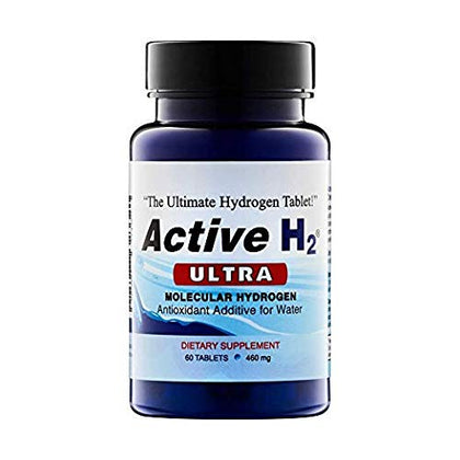 Active H2 Ultra Hydrogen Water Tablet - Optimize Health, Support Immunity, and Balance Antioxidants with Benefits of Molecular Hydrogen (1 Bottle, 60 Tablets)