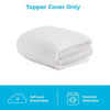 Linenspa Mattress Topper Cover, Twin XL, 2 Inch, Machine Washable - Breathable - Non Slip - Cover for Mattress Topper with Zipper - Topper Cover Only