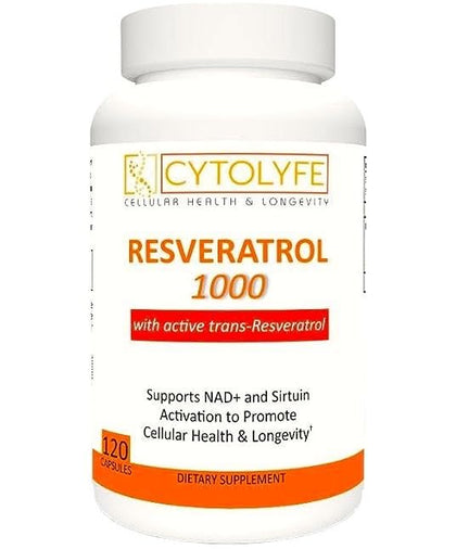 Resveratrol 1000mg Trans-Resveratrol + Quercetin Sirtuin Activator NAD+ Booster 120 Capsules 2 Month Supply