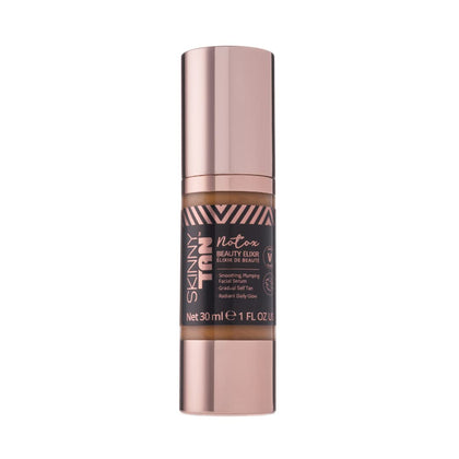 Skinny Tan Notox Beauty Elixir Facial Serum - Lightweight, Easy To Use Formula - Delivers Smoother Looking Skin in Less Than One Hour - Calms and Hydrates - Dermatologically Tested - 1 oz