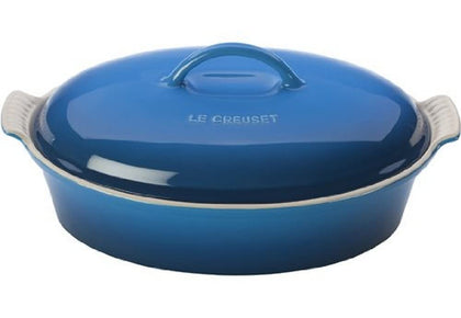 Le Creuset Stoneware Heritage Covered Oval Casserole, 4 qt. (14