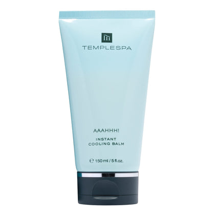 TEMPLESPA | AAAHHH! | Cooling Foot and Limb Gel with Natural Extracts, Essential Oils to Cool Down & Refresh Tired Feet and Legs, Natural Ingredients, Cruelty-Free, Vegan, 5.0 fl.oz.