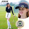 Jebor Golf Ball Markers with Hat Clips and Storage Box Value Sets for Women Men Golfer, Removable Attaches Easily to Golf Cap Premium Gifts Golf Ball Marker hat Clip (Silver and Green)