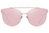 merry's fashion women cat eye sunglasses coating mirror lens sun glasses uv400 s7882 (pink mirror, 56)