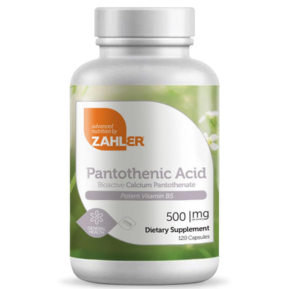 Zahlers Pantothenic Acid - 120 Capsules