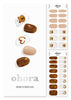 ohora Semi Cured Gel Nail Strips (N Caramel Bear) - Works with Any Nail Lamps, Salon-Quality, Long Lasting, Easy to Apply & Remove - Includes 2 Prep Pads, Nail File & Wooden Stick - Jewel - Gemstone