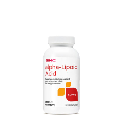 GNC Alpha-Lipoic Acid 600mg | Supports Antioxidant Regeneration and Cell Energy Metabolism | 60 Count