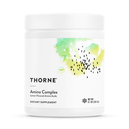 THORNE Amino Complex - Clinically-Validated EAA and BCAA Powder for Pre or Post-Workout - Promotes Lean Muscle Mass and Energy Production - NSF Certified for Sport - Lemon Flavor - 8 Oz - 30 Servings