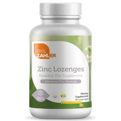 Zahler Zinc Lozenges, 35mg Chewable Zinc Tablets, Immune Support Antioxidant Supplement, Great Tasting Zinc for Kids and Adults, Certified Kosher, 90 Lozenges