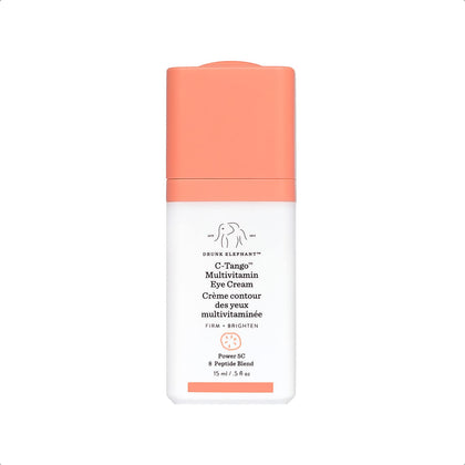 Drunk Elephant C-Tango Eye Cream with Vitamin C, Brightening & Restorative Under Eye Moisturizer (15mL/0.5 Fl Oz)