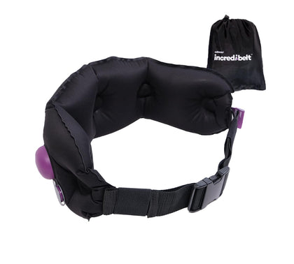 Cabeau Incredi-Belt Customizable Inflatable Lumbar Support Belt Lower Back Pain Relief, Improved Posture, and Reduced Muscle Strain with Compact Travel Carrying Case