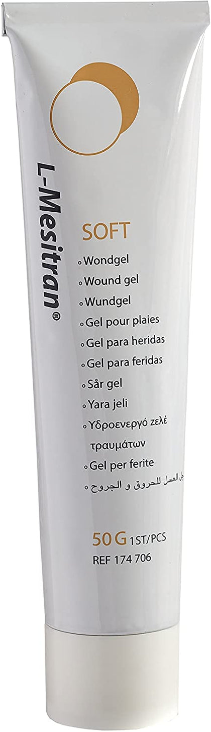 Soft Honey Wound Gel by L-Mesitran Hypoallergenic Medical Grade Ointment with Burn, Soothing - Medical Grade Ingredients for Adults & Elderly 1.75 oz