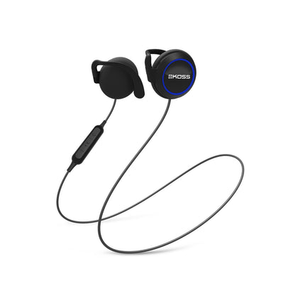 Koss BT221i Wireless Bluetooth Ear Clips, In-Line Microphone, Volume Control and Touch Remote, Sweat Resistant, Black