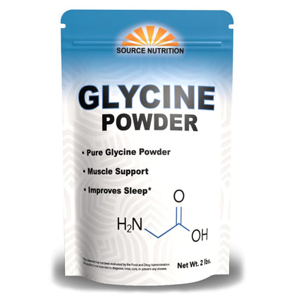 TradeKing Glycine Powder (2 lbs) - Promotes Restful Sleep, Muscle Energy and Strength, Memory and Cognition Support (Resealable Bag)