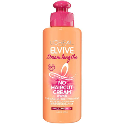 L'Oreal Paris Elvive Dream Lengths No Haircut Cream Leave In Conditioner, 6.8 fl. oz.