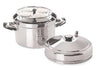 TABAKH IC-205 5-Rack Stainless Steel Idli Cooker with Strong Handles,Silver,Medium