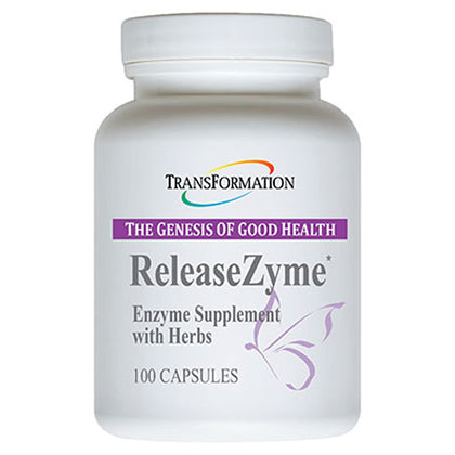 Transformation Enzymes ReleaseZyme, #1 Practitioner Recommended - Provide's Digestive Support and Encourage Improved Delivery of The Herbal Ingredients - 100 Capsules