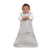 HALO 100% Cotton Sleepsack Swaddle Wearable Blanket, TOG 1.5, Heather Gray, Newborn