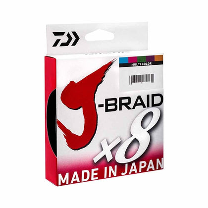 J-BRAIDX8, 500YD Filler Spool, Multi-Color, Mono Dia.= 12lb.