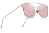 merry's fashion women cat eye sunglasses coating mirror lens sun glasses uv400 s7882 (pink mirror, 56)