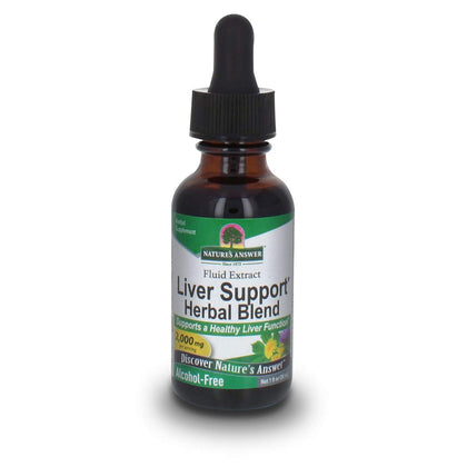 Nature's Answer Alcohol-Free Liver Support 2000mg 1oz | Promotes Liver Function | Natural Cleanser & Detoxifier | Support Overall Well-Being | Gluten-Free | Single Count