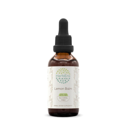 Lemon Balm B60 Alcohol-Free Herbal Extract Tincture, Concentrated Liquid Drops Natural Lemon Balm (Melissa officinalis) 2 fl oz