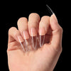 Soft Gel Nail Tips - BTArtbox 500pcs Soak Off Stiletto Nails, No Crack, No Trace Full Cover Nail Tips, Supremely Fit Clear Fake Nails for Nail Salons and DIY Nail Art, 10 Sizes