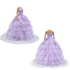 E-TING 2 pcs Beautiful Bride Clothing Party Ball Dresses for Girl Dolls