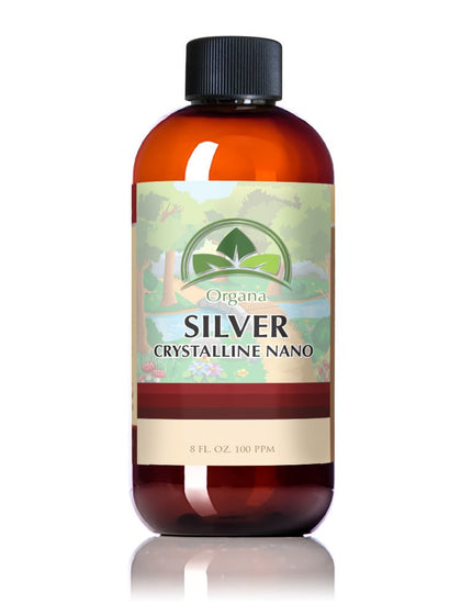 Organa Nano Colloidal Silver 8 oz (100 PPM)- The Best Colloidal Silver - Colloidal Minerals