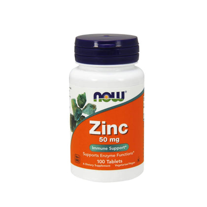 NOW Foods Zinc Gluconate, 100 Tablets / 50mg