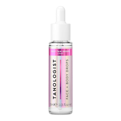 Tanologist Face and Body Drops, Light - Illuminating Self Tan Drops, Vegan and Cruelty Free, 1.01 Fl Oz