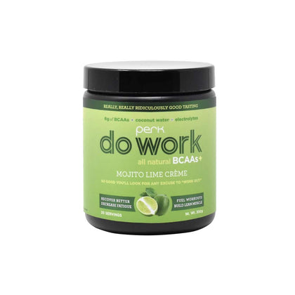 Perk Do Work BCAA+ All Natural Mojito Lime Creme (20 Servings) -