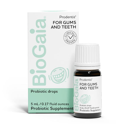 BioGaia Prodentis Drops | Dental Probiotics | for Teeth & Gums | Promotes Good Oral & Gut Health | Oral Probiotic Drops | 25 Day Supply | 1-Pack