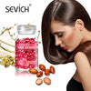 SEVICH Hair Vitamin Serum Capsule - Hair Moisturizing Essence Formula, with Vitamins A C E Vitamin B5, Argan Macadamia Avocado Oils, Repair Damaged Hair