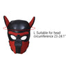 Moleney Adults Neoprene Puppy Hood Mask, Removable Cosplay Dog Full Face Pup Hood Mask