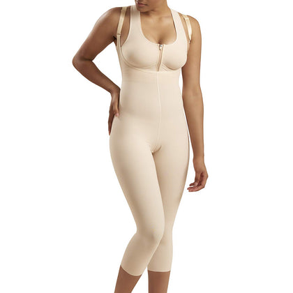 MARENA SFBHM2 Recovery Mid-Calf-Length Girdle High-Back, Stage 2 (pull on), XXS, Beige