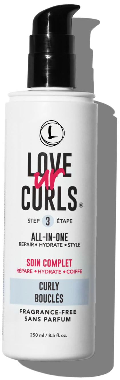 LUS (Love Ur Self) Fragrance-Free All-in-One Styler for Natural Curly Textured Hair- Repair, Hydrate and Style with Shea Butter and Moringa - 8.5oz