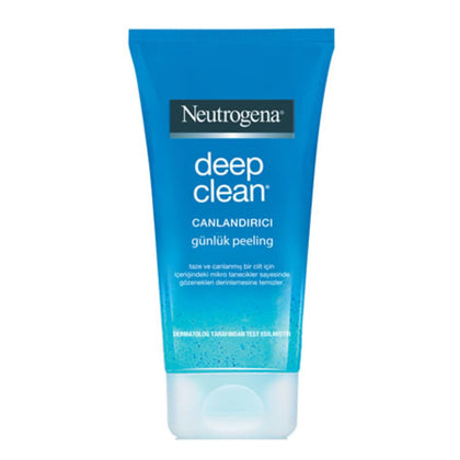 Neutrogena Deep Clean Invigorating Foaming Facial Scrub with Glycerin, Cooling & Exfoliating Gel Face Wash to Remove Dirt, Oil & Makeup, 4.2 fl. oz