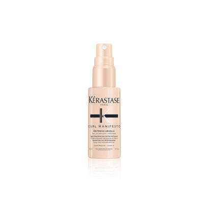 KERASTASE Curl Manifesto Refresh Absolu Hair Spray | Hydrates, Redefines & Refreshes Curls | Anti-Frizz | With Coconut Oil | For All Wavy, Curly, Very Curly & Coily Hair | 1.5 Fl Oz