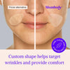 BLUMBODY Face & Forehead Wrinkle Patches - Mini Anti Wrinkle Facial Patches to Smooth Eye, Mouth, Forehead Wrinkles - Non-Silicone Face Tape for Fine Wrinkles between Eyes & Face - 160 Face Patches