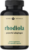 Rhodiola Rosea 600 mg - 120 Vegan Capsules - Ultra Potent Rhodiola Supplement for Natural Stress Support and Mood Boost - Rhodiola Rosea Extract (3% Salidroside & 1% Rosavins) - Powerful Adaptogen