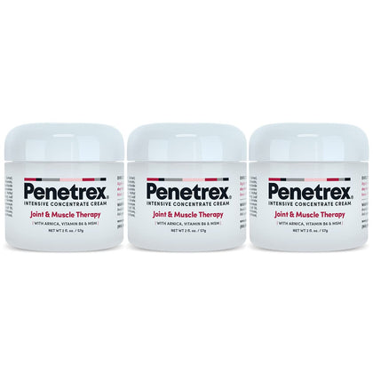 Penetrex Joint & Muscle Therapy - Soothing Comfort for Back, Neck, Hands, Feet - Premium Whole Body Rub with Arnica, Vitamin B6 MSM & Boswellia - 2oz 3-Pack