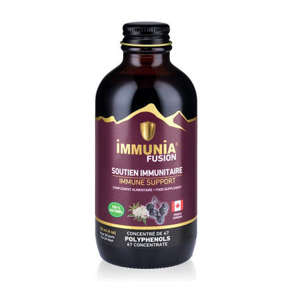 Immunia Fusion - Improve Your Immune Support. Elderberries, Elderflower and Antioxidant Berries Formula. Concentrated Polyphenols (anthocyanins, quercetins). Made with Canadian Elderberry (1 Pack)