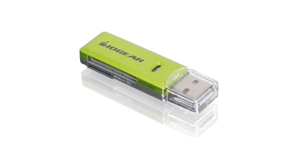 IOGEAR USB 2.0 SD Portable Card Reader - Dual Slot - Rate Up To 480Mbps - USB Powered - SDXC/SDHC/SD/Micro SDXC/Micro SD/Micro SDHC/M2/MS/CF/UHS-I - Mac/Win/Chrome - GFR204SD